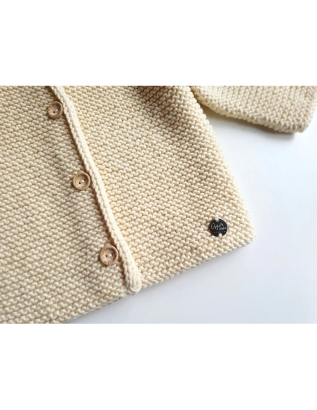 Organik Pamuk Unisex Hırka Şapka Seti