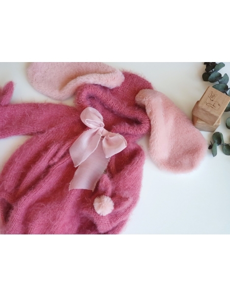 Yenidoğan Kız Bebek Tavşan Kostümü