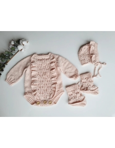 Kız Bebek 3lü Ruffle Set 6-12 Ay
