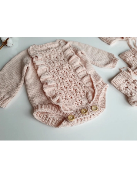 Kız Bebek 3lü Ruffle Set 6-12 Ay