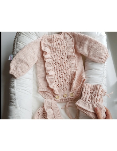Kız Bebek 3lü Ruffle Set 6-12 Ay